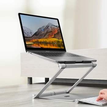 LLANO Laptop Stand til Bed Justerbar Aluminium Sammenklappelig Skrivebord, værdiboks til Bærbar Riser Notebook Stand Holder Tabel Stå til MacBook HP Dell 1143