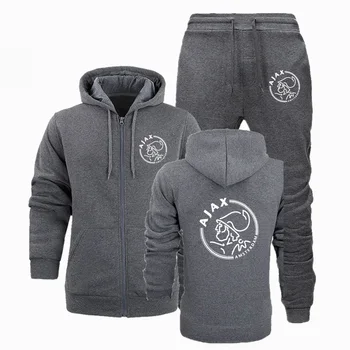 2020 nye sportstøj mode AJAX hoodie mænds sportstøj to-piece full-tykt bomuld fleece hætte + bukser mænds sport, der passer 1949
