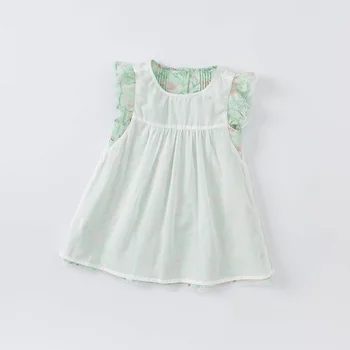 DB16468 dave bella sommer baby girl ' s søde blomster print kjole børn fashion party dress børn spædbarn lolita tøj