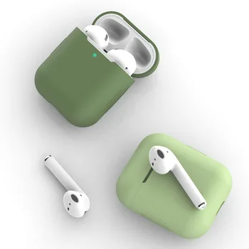 Blød Silikone Cases Til Apple Airpods Bluetooth-kompatible Trådløse Hovedtelefoner Cover For Apple Luft Bælg Opladning Box Cover Tasker 2268