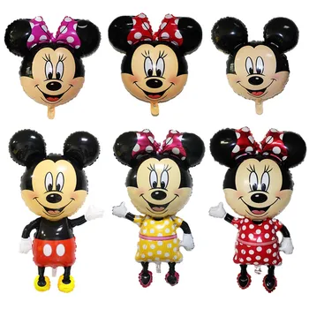 1Pc Børn Fordel Mickey Mouse Tema Tegnefilm Ballon Børn Dreng Pige Fødselsdag Dekoration Bryllup, Baby Shower Ballon Levering 2384