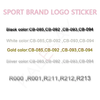 Nail Art Dekorationer Stickers Sort Sport Mærke Søm Mærkat, selvklæbende DIY Decals Manicure Hvid Guld Nail Art Decals Design 2429