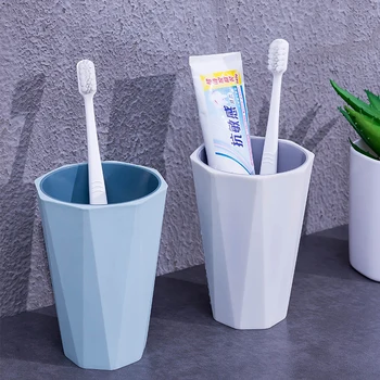 Øko-venligt PP Materiale Vand Kopper tandbørsteholder Dobbelt Farve Vask Krus 2608