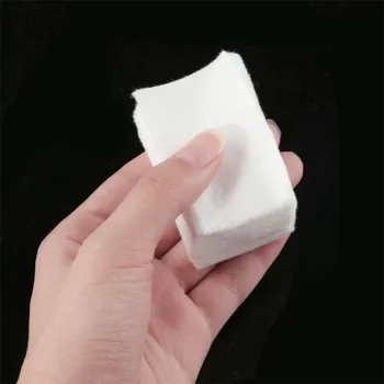 Om 500pcs Gel Neglelak Remover Pads Manicure og Fnugfri Serviet Soak-Off Nail Wipes Bomuld Rengøring af Lak Nail Art Værktøj 3008