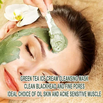 Grøn Te is, Udrensning, Maske Dyb Udrensning Opstrammende Hydrating Porerne Fugtgivende Mudder Maske, Fjerne Anti-acne Olie Is Hudorm Ny 4337