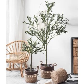 Stor Kunstig Plante, Boligindretning Falske Oliventræ Simulerer Grønne Udendørs Bryllup, Have Dekoration Potteplante 6902