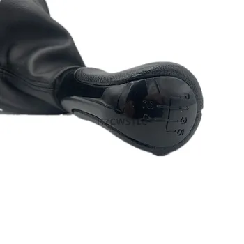 Nye PU Læder 5 Speed MT Gear Shift Knappen For Skoda Fabia MK2 Gænger Boot MT Gear Skifter Armen Stick Hoved Bold 731