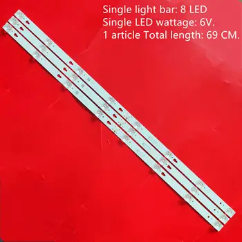 10kit=30stk LED-Baggrundsbelysning Strip For Toshiba 40l2600 L40d2900f 40d2900 7671