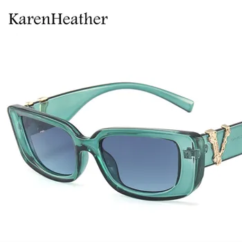 KarenHeather Nye Mode, Vintage Solbriller Kvinder Brand Designer Retro Solbrille Rektangel Sol Briller Kvindelige UV400 Linse Eyewears 7778