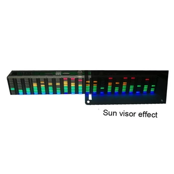 USB-5V eller 12V Stereo VU-Meter Indikator Musik Spectrum Analyzer 20 Segment LED-Niveau Display Ny