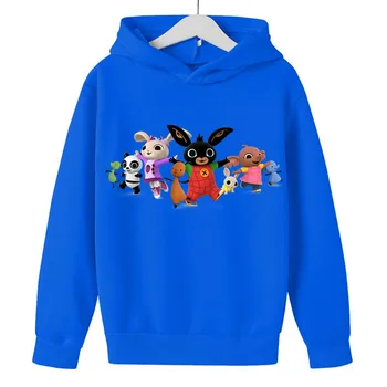 GB Bing Kanin Hoodie 2021 Spring Ny For Kids Tøj Hoodie Teen Piger Dreng Sweatshirt Børn Modetøj