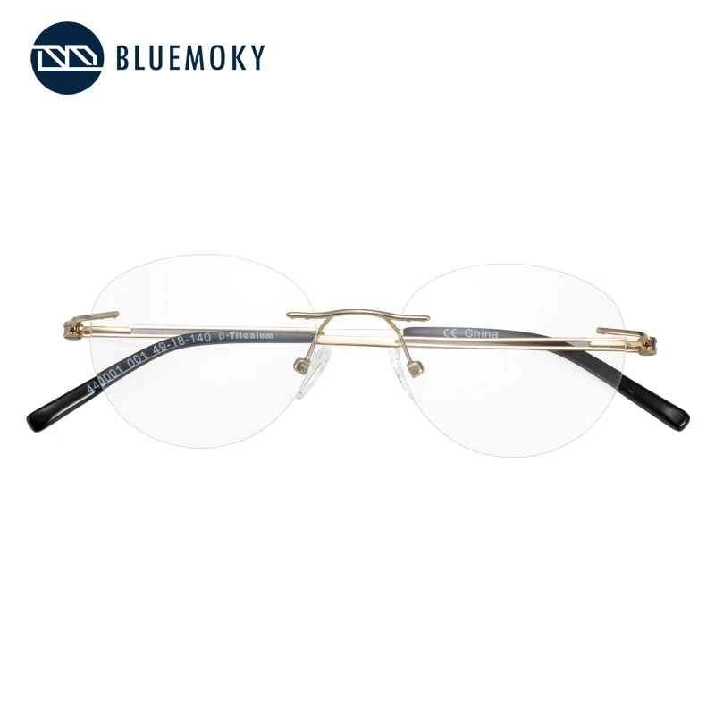 Køb Bluemoky Brand Designer Titanium Briller Guld Uindfattede Optiske Briller Rammer For Mænd Nærsynethed Business Briller Ramme > Women's Glasses < www.brysterhelelivet.dk