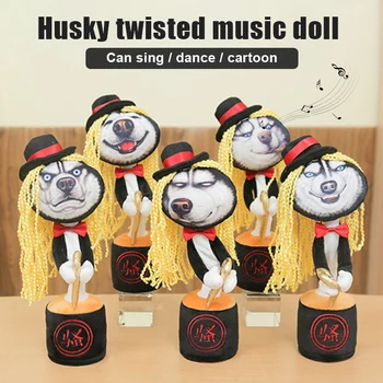 2020 Husky Fortryllende Sun Flower Plys Legetøj Synge og Danse Dukke Twist Musik Dukke For Børn Børn Toy 10137