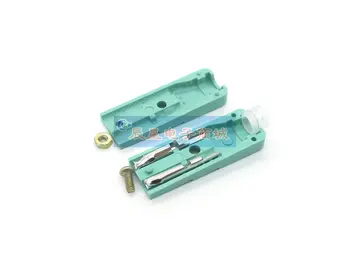 2stk CZ-200 små to-wire elektrisk skruetrækker sæt 2-core power-stik DC power stik 2 pins grøn 10296