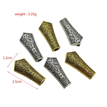10stk Armbånd stort hul forbindelse smykker at gøre DIY håndlavet metal kvast rosenkrans vedhæng tilbehør engros for manden 103386