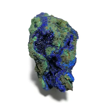 195g A1-5 natursten Malakit Azurite Mineral Krystal Modellen Ornamenter Gave Indsamling fra Anhui Provinsen, Kina 105491