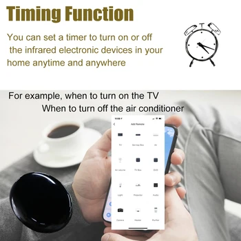 WiFi Tuya Smart Liv Universal IR Fjernbetjening til klimaanlæg, TV med Temperatur Luftfugtighed Sensor ved Alexa Google Startside 106008