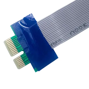 Nye ankommer PCI Express-Flex Flytte Kabel-PCI-E 1X til 1x Slot Riser Card Extender Udvidelse Bånd til Bitcoin Miner 117914