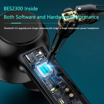 ONLIVING Bluetooth-5.0 Trådløse Hovedtelefoner Aktive Noise Cancelling TWS Øretelefoner ANC Eaphone iPx5 Vandtæt med Dual Micphone 12092