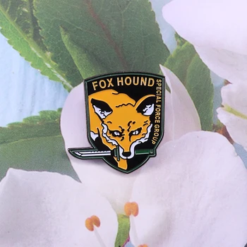 Foxhound Metal Gear Solid Cosplay emalje Pin-Badge
