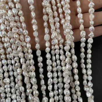 Høj Kvalitet Uregelmæssige Hvide Perler Naturlige Ferskvands Baruque Perler,Nøgen Beaded for DIY-Halskæde Armbånd Smykker at Gøre 125155