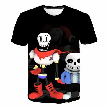 2021 Cool T-Shirt til Drenge, Piger Spil Undertale 3D-Print-Toppe Børn Fashion T-shirt Afslappet Sommer Korte Ærmer Dreng Pige Kids Tee 132148