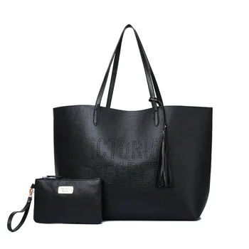 Europæiske Skønhed Stil Håndtaske Enkelt Skulder Taske Håndtaske Mode Trend Hule Pu Mor Bag To - Delt Sæt Kvinder Casual Tote 1387