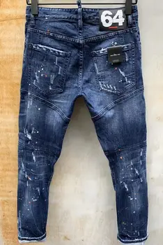 Nye KVINDER/mænd slidte jeans DSQ jeans motorcykel jeans jakke mænd bukser, T 108 - 141638