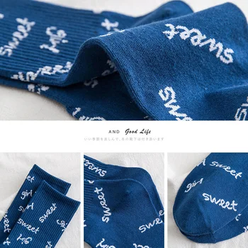 Nyt produkt Japansk blå Sokker kvinders Kawaii søde sommer tynd tegnefilm Kvinders sokker mode koreanske hvid graffiti Maiden Sokker 146640