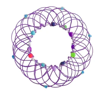 Magic Mandala Blomst Kurv Toy Fleksibel Blødt Jern Wire Ring Med Perler DIY Flere Ændringer Gøre Wire Blomst Krone Hat Bold 17136