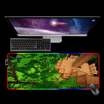 Rgb Min Musemåtte Xxl Kawaii Gaming Tilbehør Håndværk musemåtte XL Keyboards, Computer Animationsfilm Dungeon Deskmat Anti-slip Gummi Pad 174076