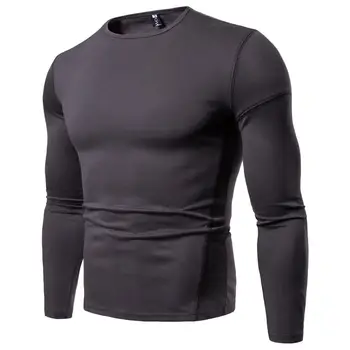 2021 Nye Full Sleeve T-shirts Udendørs Mænd Casual Efteråret Style Bomulds-TShirt 18372