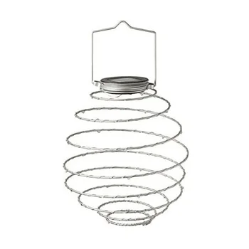 Sol-Drevne LED Spiral Hængende Lys, Udendørs Belysning LED Wire Lanterne Spiralight (Spiral Lys x4) Varm Hvid 19271