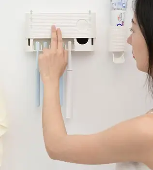 Xiaomi UV-Lys Tandbørste Smart Sterilisator Indehaveren Inhiberer bakteriel tandbørste Antibacteria Automatisk Tandpasta Dispenser 2000