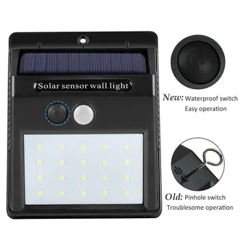 LED Lys Waterproofx 20 LED Solar Motion Sensor Lys Sensor væglampe Udendørs Have Værftet Gader Energibesparende Lampe Hængende 23425
