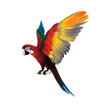 Parrot Fugl Sprede Vingerne Bil Mærkat Kreative, Sjove Decal PVC,16cm*12cm 2417