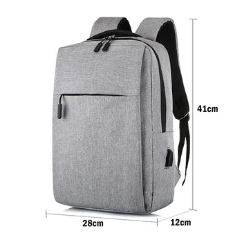 Bolsa para laptop de 17 polegadas portátil anti-roubo bolsa escolar mochila masculina de viagem casual kom carregamento USB 2635