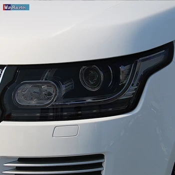 2 Stk bilforlygte Beskyttende Film Restaurering Gennemsigtig Sort TPU Mærkat For Range Rover Vogue L405 2013-2020 Tilbehør 2662