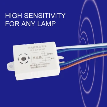 5PC Sound Control Sensor Smart Switches Modul Detektor Stemme Sensor Intelligent Auto on Off Lampe Skifte Hjem Forbedring 2900