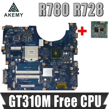 Akemy For Samsung R780 R728 Laptop Bundkort BA92-06515A BA92-06515B BREMEN-M HM55 DDR3 GT310M Gratis CPU