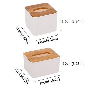 Serviet Kasser Tissue Box Beholder Papir Indehaveren Multifunktionel Skuffe Serviet Beholder Til Hjemmekontoret Bil Væv Holder