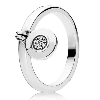 925 Sterling Sølv Ring Steg Kærlighed Lås Hjertet Ringe Til Kvinder Wedding Party Mode Smykker 3936