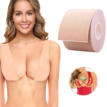 Sexy Hot 2021 Komfort Push Up Bra Krop Usynlige Nipple Cover Problemfri Bryst Løft Boob Tape Silikone Stropløs Sticky Bra