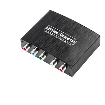 YPBPR-Til-HDMI-kompatibel 1080P-Komponent Video Converter med R/L Audio Adapter Omformer til TV, PC, DVD-Skærm 4912