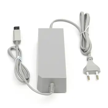 AC Strømforsyning 100-240V Forsyning Ledning Kabel-EU/US Stik til Nintendo-Wii-Konsol Hjem Udskiftning stikkontakt Adapter Grå 52018