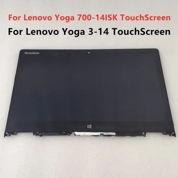 Udskiftning 5D10H35588 LCD-SAMLINGER Til Lenovo Yoga 3 14 Yoga 700 14isk LCD-Skærm Touch screen Montering 53048