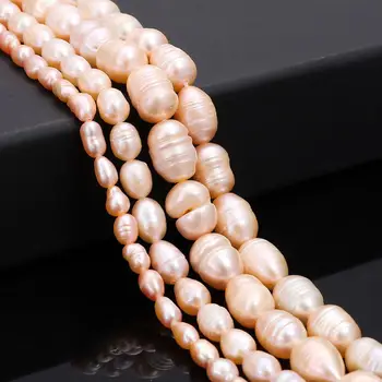 Uregelmæssig Naturlige Ferskvands Perle-Perler Ris Form, Naturlige Perler Perler til Smykker at Gøre DIY Kvinder Armbånd Halskæde 5423
