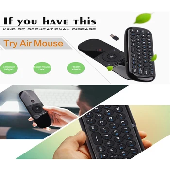2,4 G Flyve Air Wireless Mouse 57 Nøgler Tastatur Genopladelige Mus Mini-Fjernbetjening Til PC-Smart-TV-Set-Top-Boks Android TV Box 5490