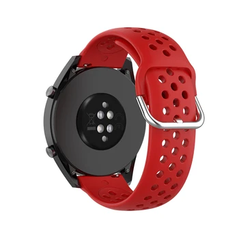 Red 22mm Se Bands Silikone til Samsung Galaxy Se 46mm /Galaxy Se 3 45mm/ Gear S3 Frontier/Classic Strap Armbånd Tynd 5898