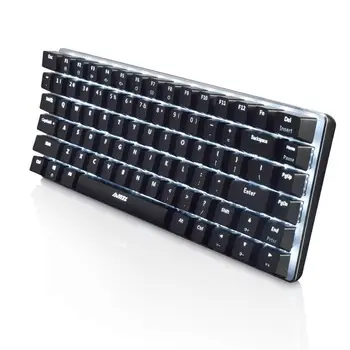82-Tasten Gaming Mekanisk Tastatur med Blå/Sort Skifte USB-Kablet Anti-ghosting med Baggrundsbelyst Tastatur til PC Gamer AK33 59306